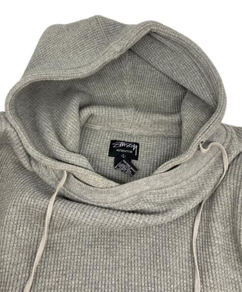 stussy（ステューシー）stussy (ステューシー) 00's サーマルパーカー グレー サイズ:Ｌの古着・服飾アイテム