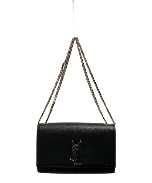 Saint Laurent Paris（サンローランパリ）Saint Laurent Paris (サンローランパリ) KATE MEDIUM チェーンショルダーバッグ ブラックの古着・服飾アイテム