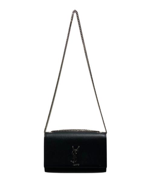 Saint Laurent Paris（サンローランパリ）Saint Laurent Paris (サンローランパリ) KATE MEDIUM チェーンショルダーバッグ ブラックの古着・服飾アイテム