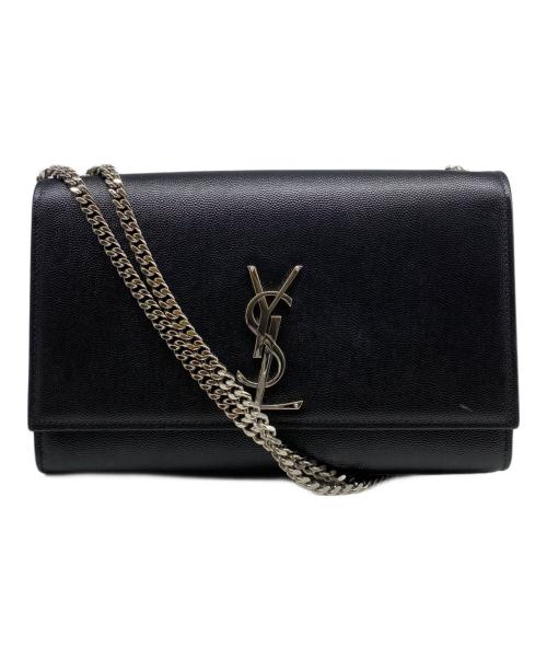Saint Laurent Paris（サンローランパリ）Saint Laurent Paris (サンローランパリ) KATE MEDIUM チェーンショルダーバッグ ブラックの古着・服飾アイテム