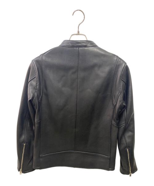 BEAUTY&YOUTH（ビューティーアンドユース）BEAUTY&YOUTH (ビューティーアンドユース) シープレザー シングル ライダースジャケット ブラック サイズ:Ｓの古着・服飾アイテム