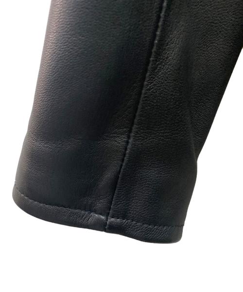 BEAUTY&YOUTH（ビューティーアンドユース）BEAUTY&YOUTH (ビューティーアンドユース) シープレザー シングル ライダースジャケット ブラック サイズ:Ｓの古着・服飾アイテム