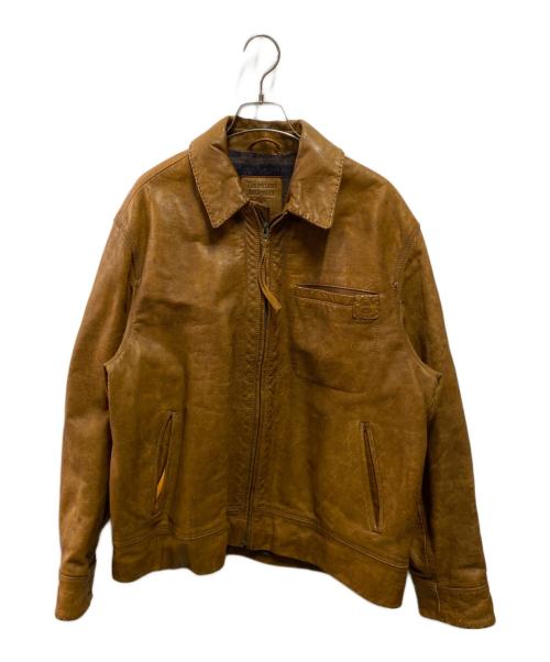 Timberland（ティンバーランド）Timberland (ティンバーランド) レザージャケット ブラウン サイズ:Ｍの古着・服飾アイテム