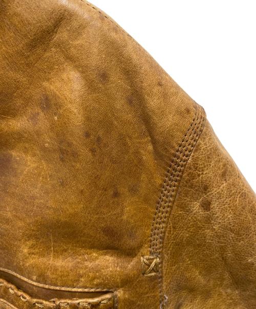 Timberland（ティンバーランド）Timberland (ティンバーランド) レザージャケット ブラウン サイズ:Ｍの古着・服飾アイテム