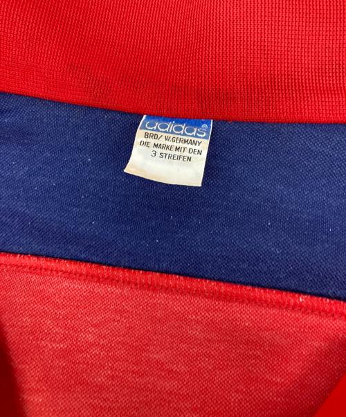 adidas（アディダス）adidas (アディダス) 70s デサント製トラックジャケット レッド サイズ:Sの古着・服飾アイテム