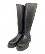 pas de calaisパドカレ）の古着「ロングジップブーツ」｜ブラック