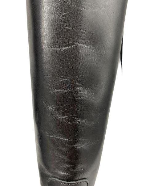 pas de calais（パドカレ）pas de calais (パドカレ) ロングジップブーツ ブラック サイズ:38の古着・服飾アイテム