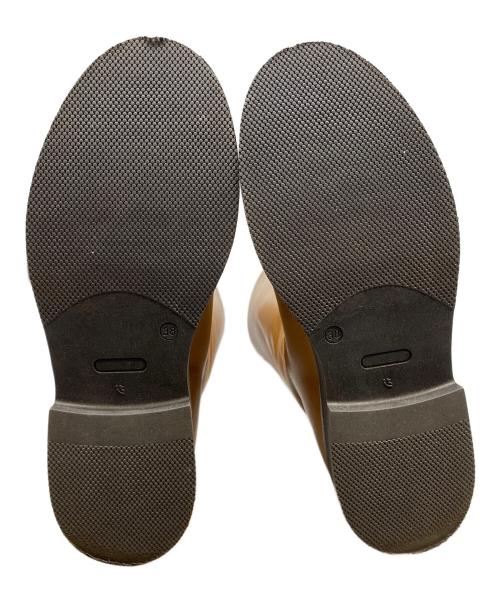 pas de calais（パドカレ）pas de calais (パドカレ) ジップロングブーツ ブラウン サイズ:38の古着・服飾アイテム