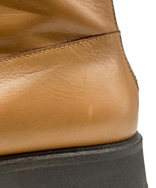 pas de calais（パドカレ）pas de calais (パドカレ) ジップロングブーツ ブラウン サイズ:38の古着・服飾アイテム