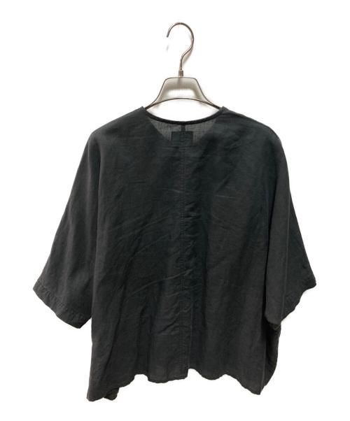 オローネ（オローネ）オローネ (オローネ) リネンシャツ ブラック サイズ:ＦＲＥＥの古着・服飾アイテム