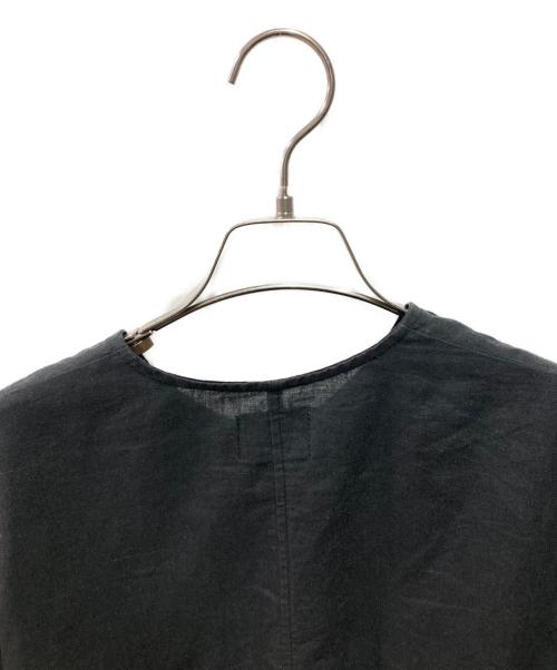 オローネ（オローネ）オローネ (オローネ) リネンシャツ ブラック サイズ:ＦＲＥＥの古着・服飾アイテム