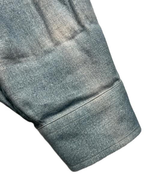 REVERBERATE（リバーバレイト）REVERBERATE (リバーバレイト) ロングフランネルシャツ ブルー×グリーン サイズ:40の古着・服飾アイテム