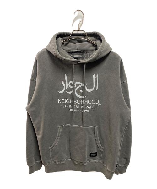 NEIGHBORHOOD（ネイバーフッド）NEIGHBORHOOD (ネイバーフッド) PIGMENT DYED SWEAT HOODIE LS グレー サイズ:Ｍの古着・服飾アイテム