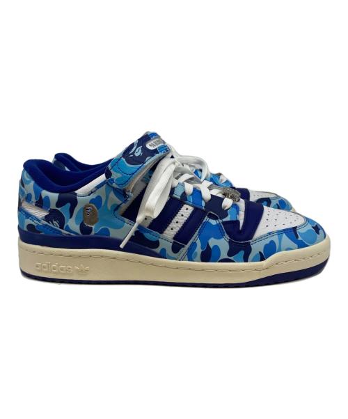 adidas（アディダス）adidas (アディダス) A BATHING APE (ア ベイシング エイプ) Forum 84 Low ブルー サイズ:29cmの古着・服飾アイテム