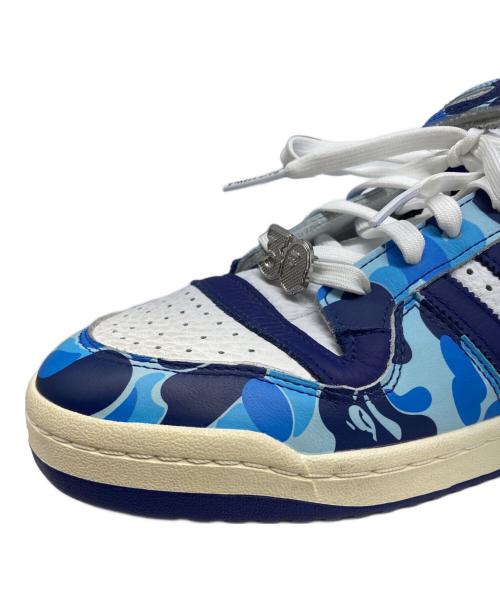 adidas（アディダス）adidas (アディダス) A BATHING APE (ア ベイシング エイプ) Forum 84 Low ブルー サイズ:29cmの古着・服飾アイテム