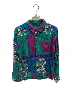中古・古着通販】SUPREME (シュプリーム) Floral Patchwork Velour L/S