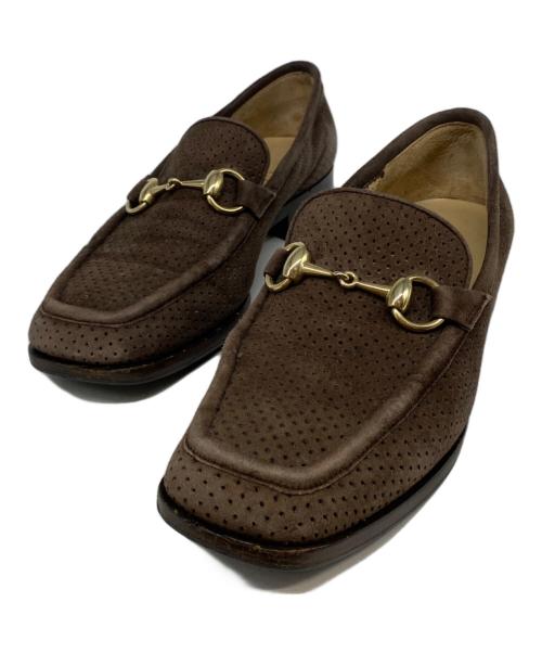 GUCCI（グッチ）GUCCI (グッチ) ホースビットローファー ブラウン サイズ:36の古着・服飾アイテム
