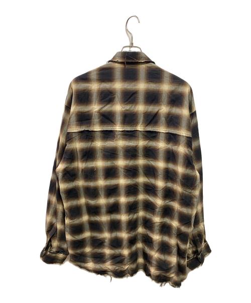 PRANK PROJECT（プランクプロジェクト）PRANK PROJECT (プランクプロジェクト) チェックシャツ ブラウン サイズ:FREEの古着・服飾アイテム