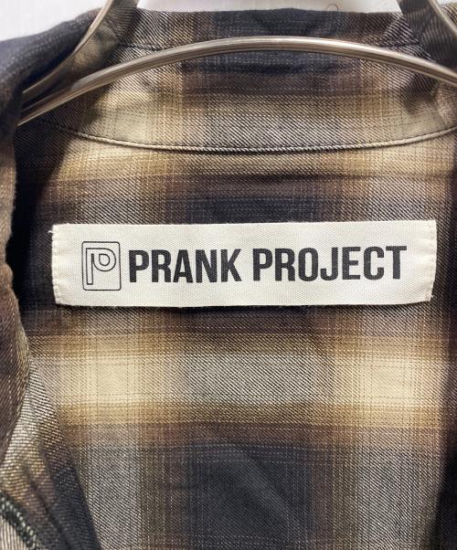 PRANK PROJECT（プランクプロジェクト）PRANK PROJECT (プランクプロジェクト) チェックシャツ ブラウン サイズ:FREEの古着・服飾アイテム