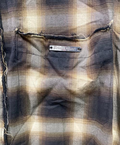 PRANK PROJECT（プランクプロジェクト）PRANK PROJECT (プランクプロジェクト) チェックシャツ ブラウン サイズ:FREEの古着・服飾アイテム