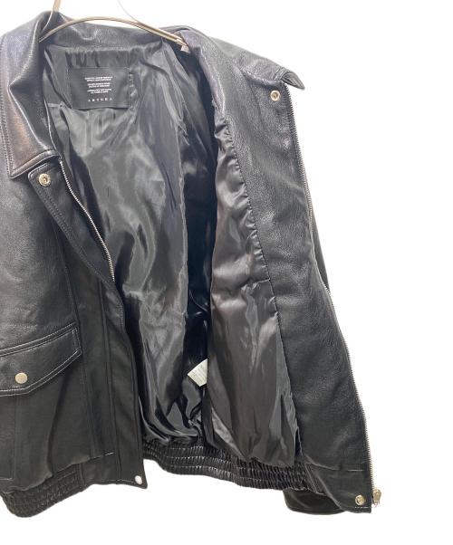 AMOMMA（アモマ）AMOMMA (アモマ) ヴィーガンレザージャケット ブラック サイズ:ＦＲＥＥの古着・服飾アイテム
