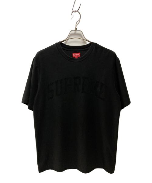 SUPREME（シュプリーム）SUPREME (シュプリーム) Chenille Arc Logo S/S Top ブラック サイズ:Mの古着・服飾アイテム