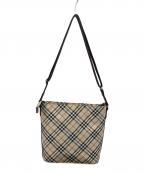 BURBERRY BLUE LABELバーバリーロンドンブルーレーベル）の古着「ノヴァチェックショルダーバッグ」｜ベージュ