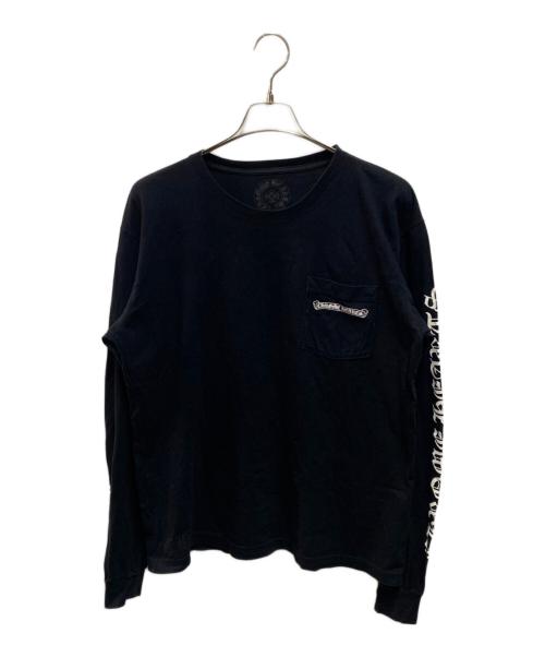 CHROME HEARTS（クロムハーツ）CHROME HEARTS (クロムハーツ) Back Scroll L/S Tee ブラック サイズ:Lの古着・服飾アイテム