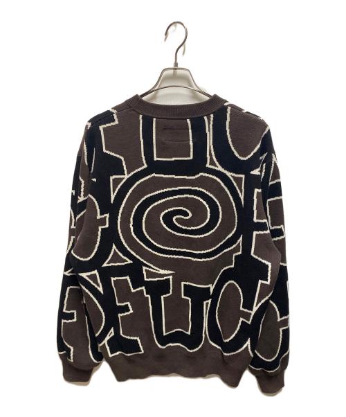 FUC（ファックアップコー）FUC (ファックアップコー) SOL (エスオーエル) All around Knit Sweater ブラウン サイズ:Ｍの古着・服飾アイテム