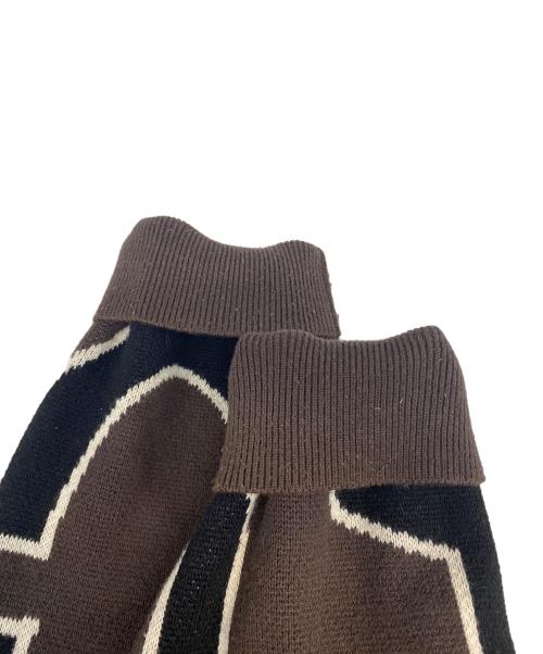 FUC（ファックアップコー）FUC (ファックアップコー) SOL (エスオーエル) All around Knit Sweater ブラウン サイズ:Ｍの古着・服飾アイテム