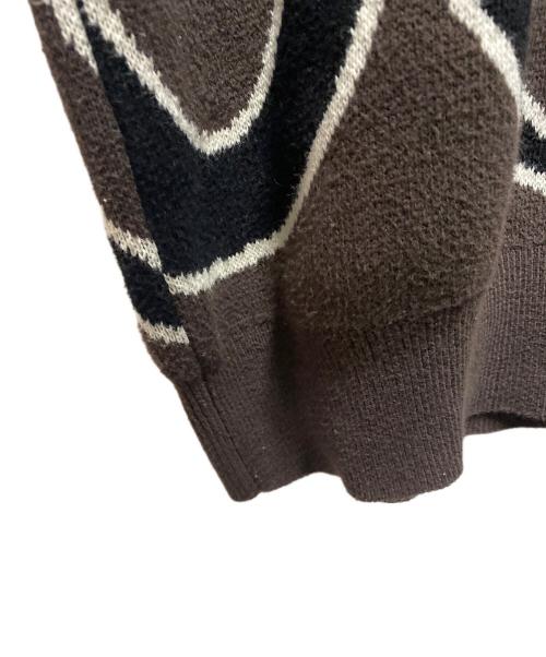 FUC（ファックアップコー）FUC (ファックアップコー) SOL (エスオーエル) All around Knit Sweater ブラウン サイズ:Ｍの古着・服飾アイテム