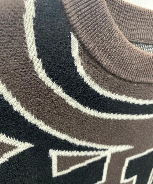 FUC（ファックアップコー）FUC (ファックアップコー) SOL (エスオーエル) All around Knit Sweater ブラウン サイズ:Ｍの古着・服飾アイテム