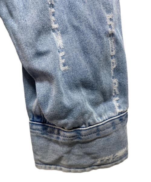 SUPREME（シュプリーム）SUPREME (シュプリーム) Logo Stripe Jacquard Denim Shirt インディゴ サイズ:Ｍの古着・服飾アイテム
