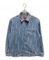 SUPREME（シュプリーム）の古着「Logo Stripe Jacquard Denim Shirt」｜インディゴ