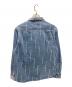 SUPREME (シュプリーム) Logo Stripe Jacquard Denim Shirt インディゴ サイズ:Ｍ：11000円