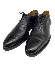 Jalan Sriwijaya（ジャランスリウァヤ）の古着「セミブローグ レザーソール ビジネスシューズ」｜ブラック