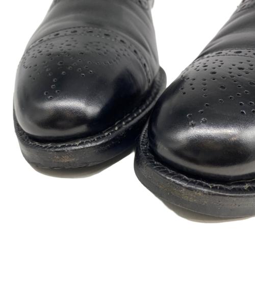 Jalan Sriwijaya（ジャランスリウァヤ）Jalan Sriwijaya (ジャランスリウァヤ) セミブローグ レザーソール ビジネスシューズ ブラック サイズ:71/2の古着・服飾アイテム