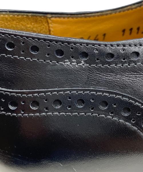 Jalan Sriwijaya（ジャランスリウァヤ）Jalan Sriwijaya (ジャランスリウァヤ) セミブローグ レザーソール ビジネスシューズ ブラック サイズ:71/2の古着・服飾アイテム