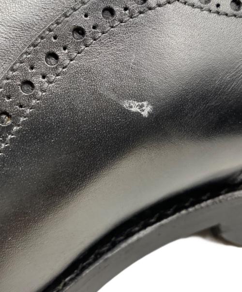 Jalan Sriwijaya（ジャランスリウァヤ）Jalan Sriwijaya (ジャランスリウァヤ) セミブローグ レザーソール ビジネスシューズ ブラック サイズ:71/2の古着・服飾アイテム