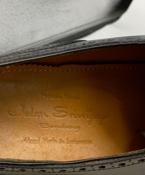 Jalan Sriwijaya（ジャランスリウァヤ）Jalan Sriwijaya (ジャランスリウァヤ) セミブローグ レザーソール ビジネスシューズ ブラック サイズ:71/2の古着・服飾アイテム