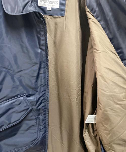 WILD THINGS（ワイルドシングス）WILD THINGS (ワイルドシングス) 107P HALF COAT ネイビー サイズ:Ｍの古着・服飾アイテム
