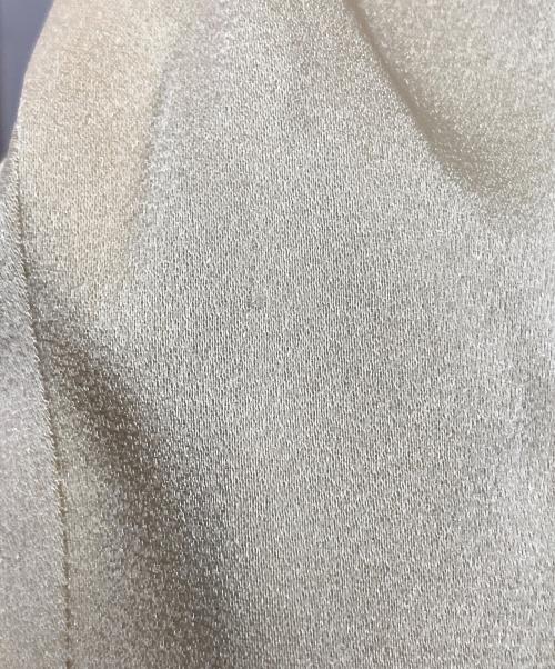 Saint Laurent Paris（サンローランパリ）Saint Laurent Paris (サンローランパリ) シルクテディボンバージャケット ネイビー×ベージュ サイズ:50の古着・服飾アイテム