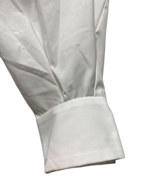 ENFOLD（エンフォルド）ENFOLD (エンフォルド) COMBI LONG-SHIRT グレー×ホワイト サイズ:38の古着・服飾アイテム