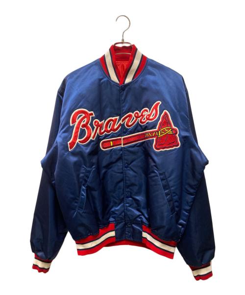 STARTER（スターター）STARTER (スターター) 90's Atlanta Bravesスタジャン ネイビー サイズ:ＸＬの古着・服飾アイテム
