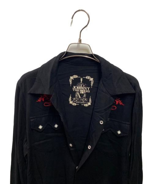 Hysteric Glamour（ヒステリックグラマー）Hysteric Glamour (ヒステリックグラマー) Johnny Thunders ウェスタンシャツ ブラック サイズ:Ｍの古着・服飾アイテム