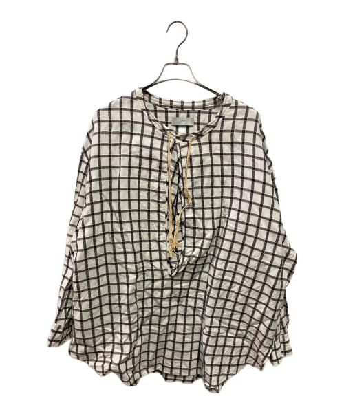 amachi.（アマチ）amachi. (アマチ) 24SS Phenomenal Check Shirts ホワイト サイズ:5の古着・服飾アイテム