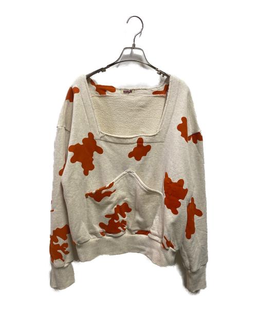 RANDY（ランディー）RANDY (ランディー) フロッキープリントスウェット グレー サイズ:2の古着・服飾アイテム