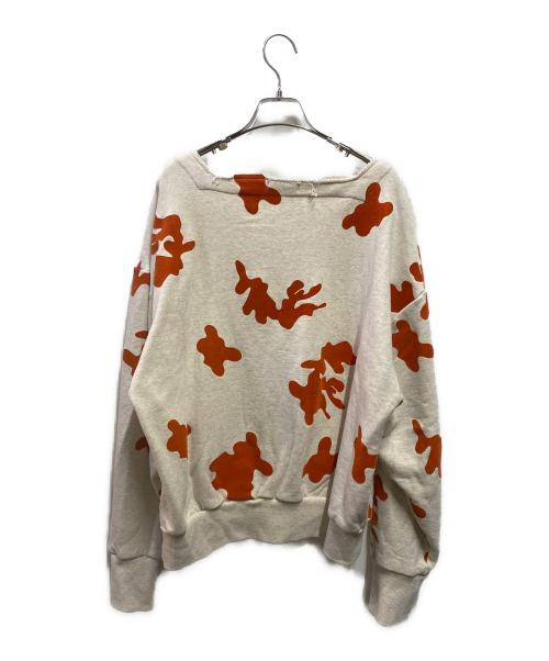 RANDY（ランディー）RANDY (ランディー) フロッキープリントスウェット グレー サイズ:2の古着・服飾アイテム