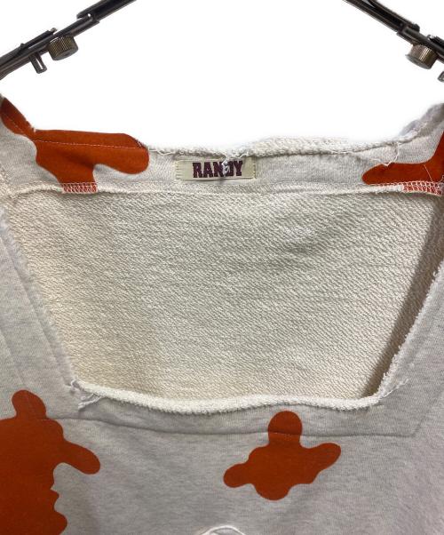 RANDY（ランディー）RANDY (ランディー) フロッキープリントスウェット グレー サイズ:2の古着・服飾アイテム