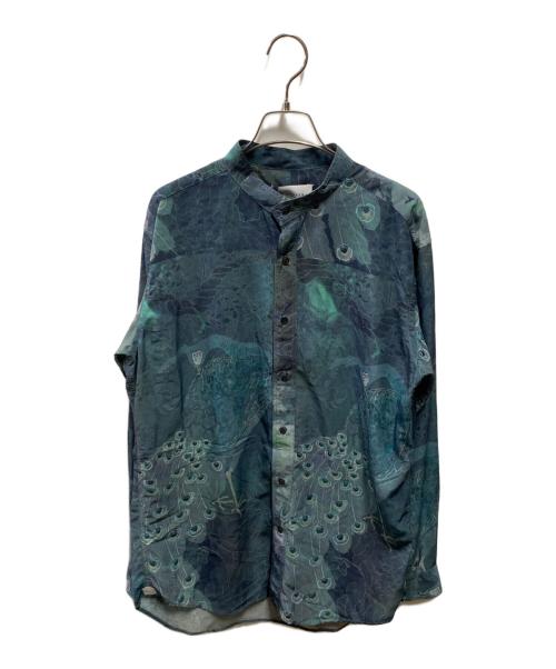 RAINMAKER（レインメーカー）RAINMAKER (レインメーカー) BAND COLLAR SHIRT ブルー サイズ:4の古着・服飾アイテム